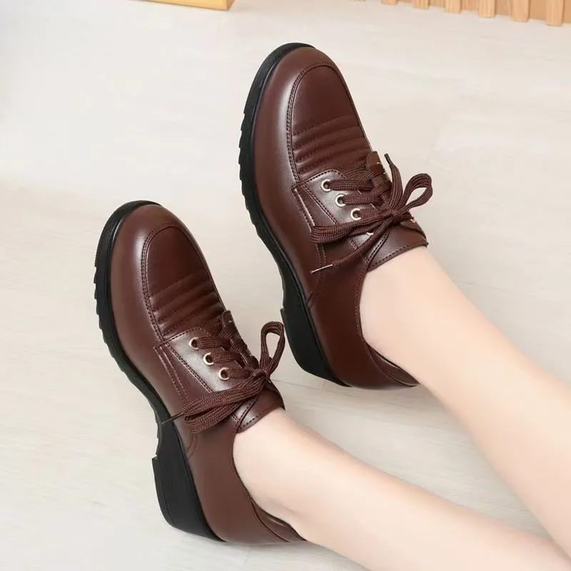Zapatos de plataforma plisados
