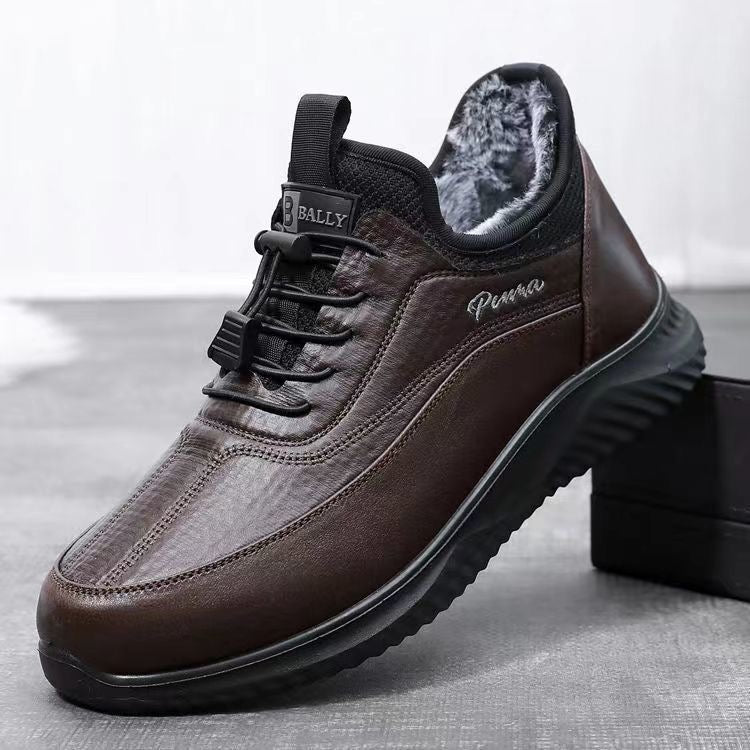 Zapatos cálidos de cuero para hombre