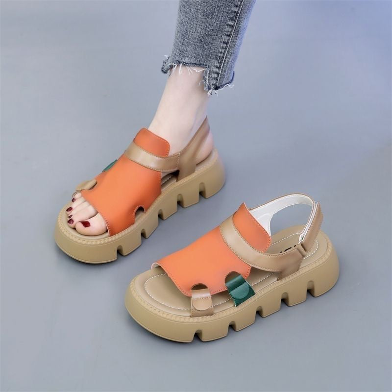 Sandalias de velcro de colores