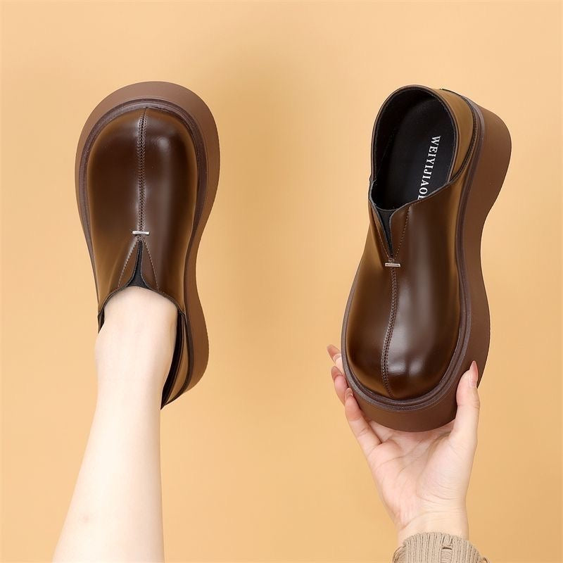 Zapatos de suela blanda de cuero genuino