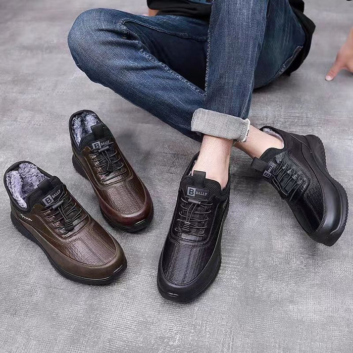 Zapatos cálidos de cuero para hombre