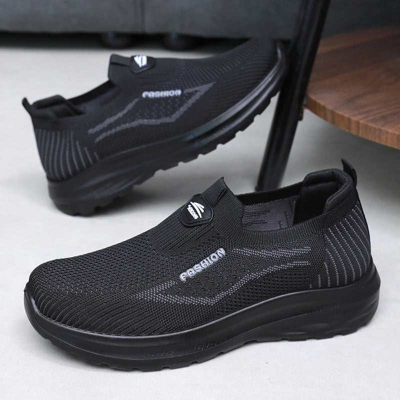 Zapatos para caminar transpirables Flyknit para hombre