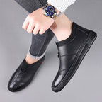 Zapatos de cuero de negocios para hombre de otoño e invierno