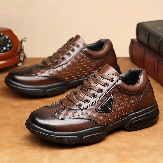 Zapatos de cuero redondos de negocios