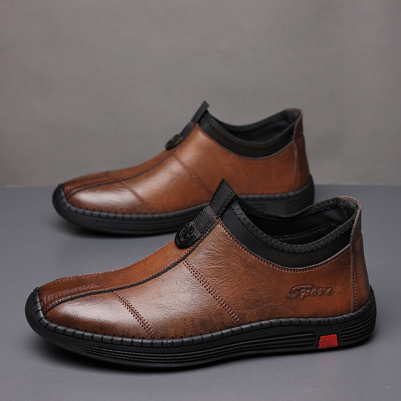 Zapatos de cuero de negocios para hombre de otoño e invierno