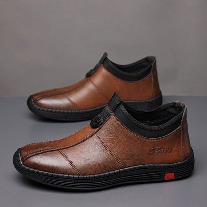 Zapatos de cuero de negocios para hombre de otoño e invierno