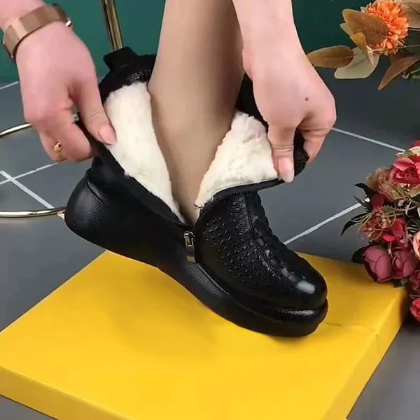 [100% piel de vacuno]botas cortas de moda