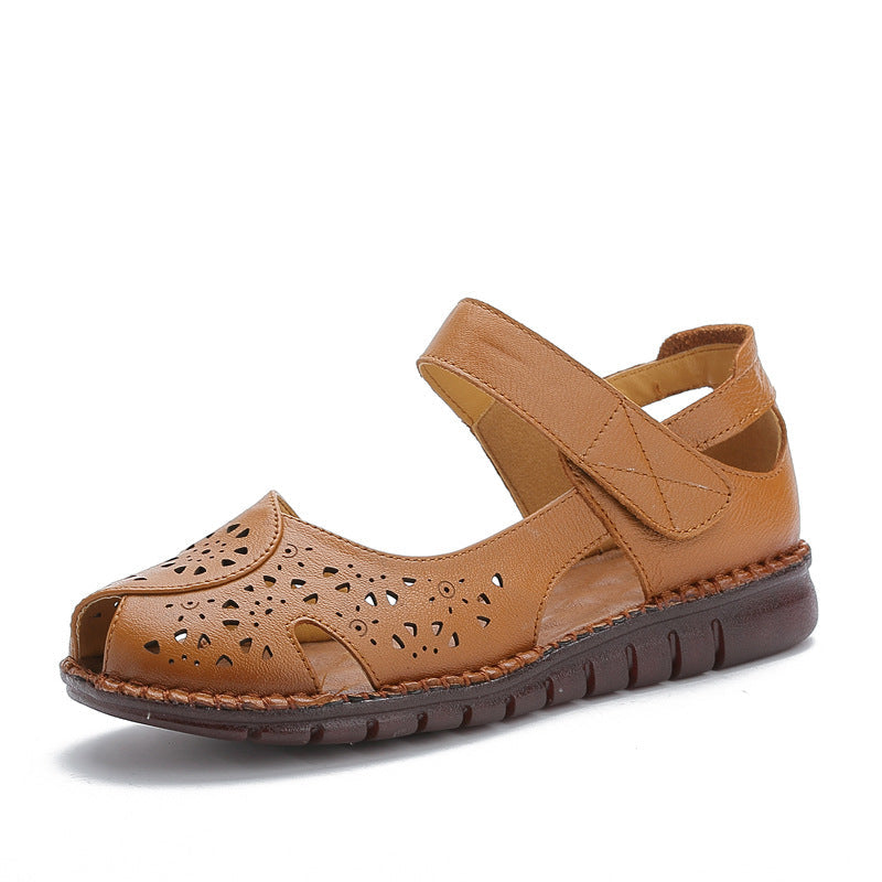 Sandalias verano punta pez caladas