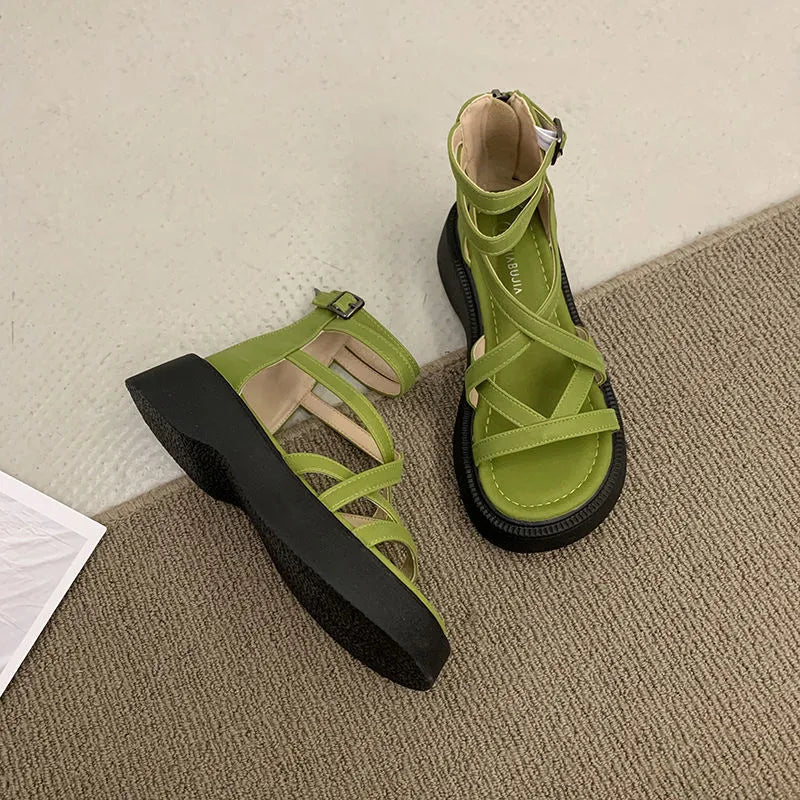 Sandalias de verano antideslizantes y cómodas de suela gruesa