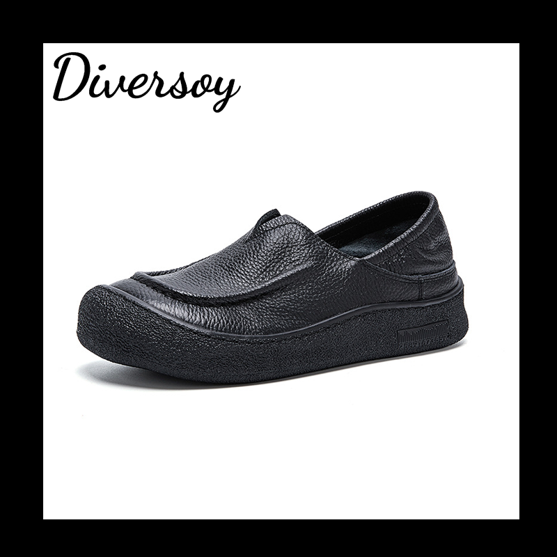 Zapatos casuales de cuero 100% genuino