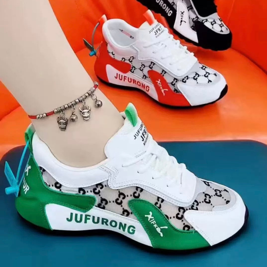 【Unisexo】Zapatos de malla con bloques de color