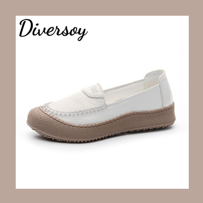 Zapatos de suela blanda 100% de piel de vaca auténtica.