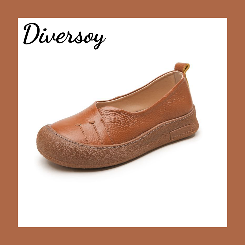 Zapatos de piel de vaca 100% auténtica
