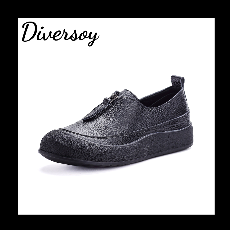 Zapatos de cuero vacuno estilo vintage para mujer