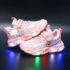 Zapatos para correr para niñas lindas con brillo