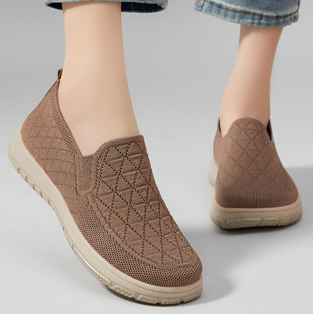 Zapatos casuales cómodos de suela gruesa y punta redonda