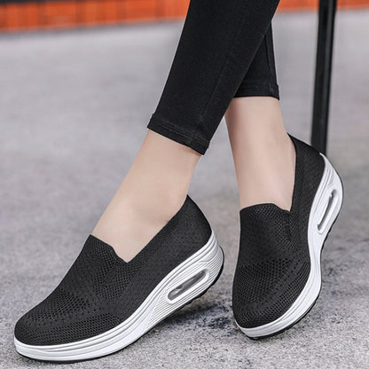 Zapatos de malla transpirable de color sólido 2025