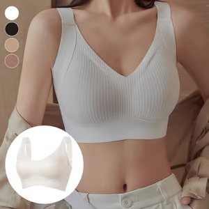 🔥ÚLTIMO DÍA 50% DE DESCUENTO - sujetador push up ajustable sin aros y acanalado para mujer