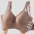 🔥ÚLTIMO DÍA 50% DE DESCUENTO - sujetador push up ajustable sin aros y acanalado para mujer
