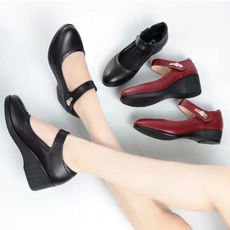 Zapatos de piel de suela blanda de alta calidad