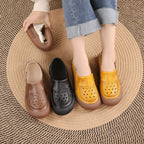 Sandalias cuero genuino orificios