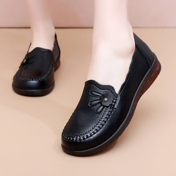 Zapatos cuero suave antideslizante