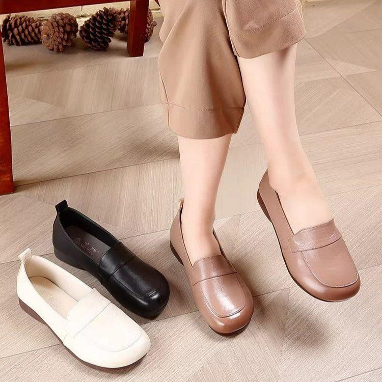 Mocasines Mujer Punta Redonda Planos