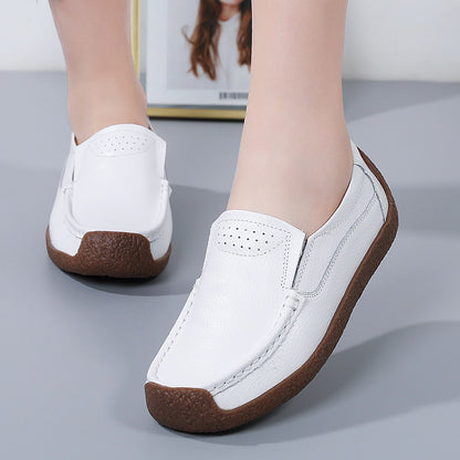 Zapatos planos de piel suave