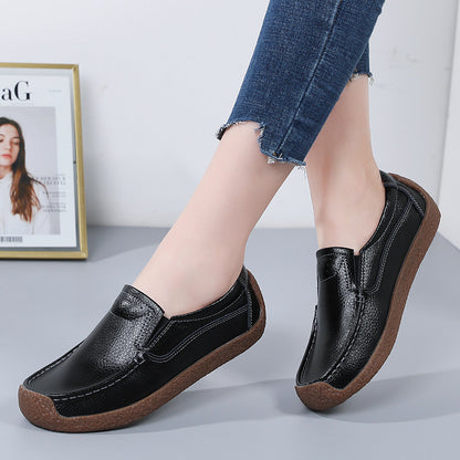 Zapatos planos de piel suave