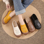 Sandalias cuero genuino orificios