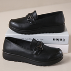 Zapatos antideslizantes de suela blanda de cuero genuino