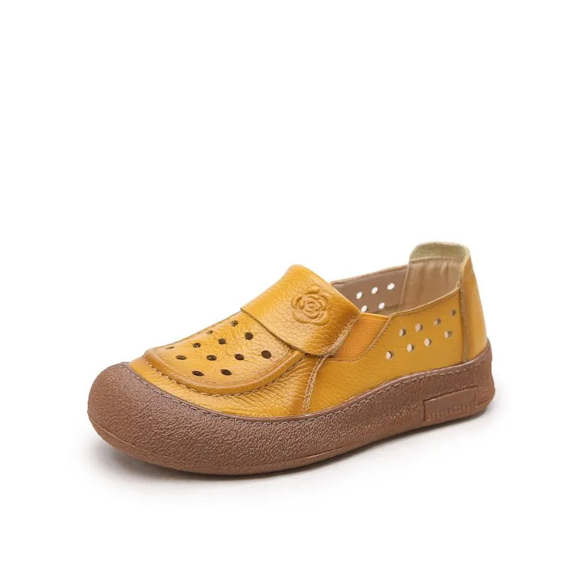 Sandalias cuero genuino orificios