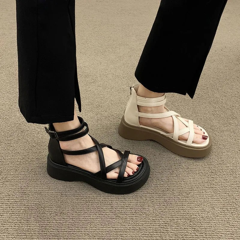 Sandalias de verano antideslizantes y cómodas de suela gruesa
