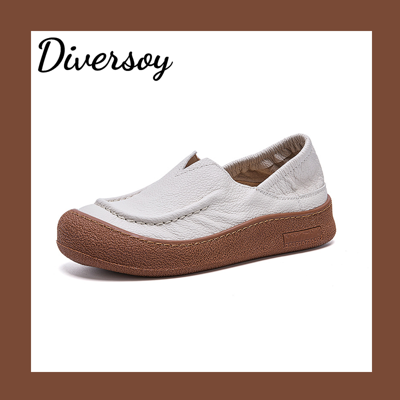 Zapatos casuales de cuero 100% genuino