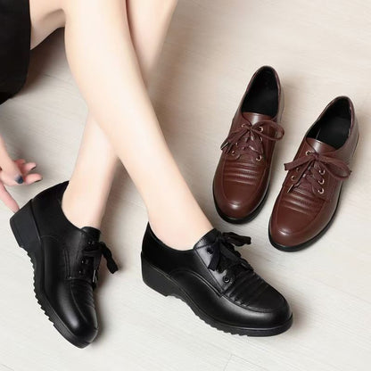 Zapatos de plataforma plisados