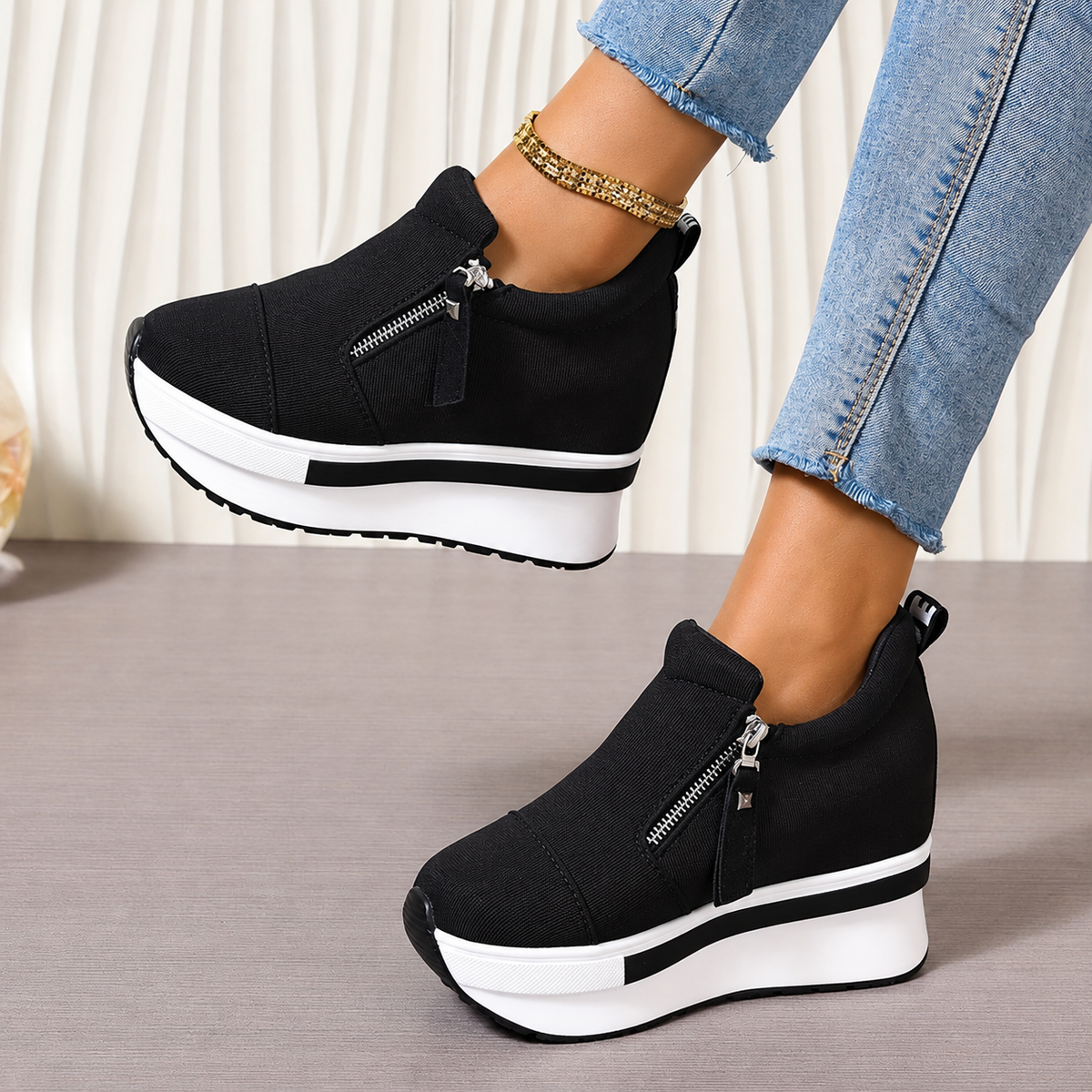 Tenis de Cuña para Mujer Ligeros y Cómodos