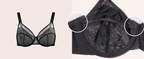 ✨HSIA Enchante Sujetador de encaje floral de talla grande con aros, sin forro, sin relleno y cobertura total Outdoorfun👙
