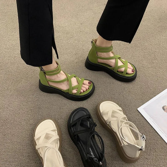 Sandalias de verano antideslizantes y cómodas de suela gruesa