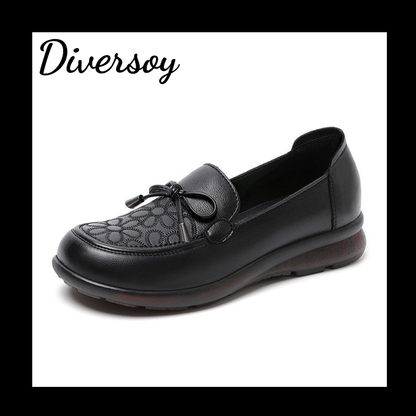 Zapatos loafer bordados corte bajo