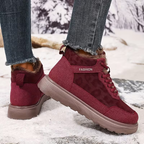 Botas Casuales para Mujer con Forro Cálido y Cordones