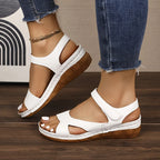 Sandalias de cuña de moda para reuniones informales para mujeres