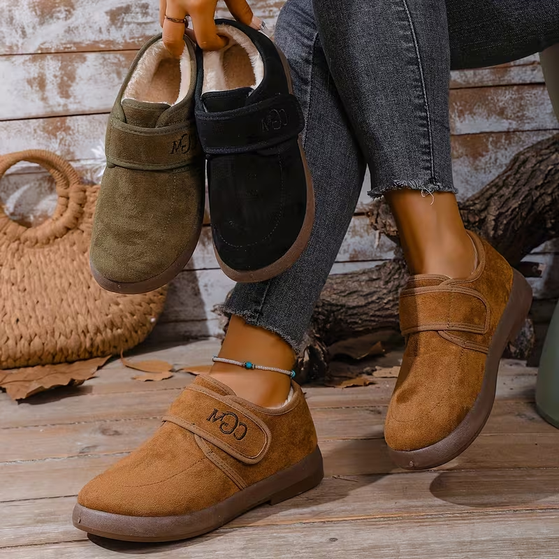 Pantuflas de Invierno Cómodas con Velcro