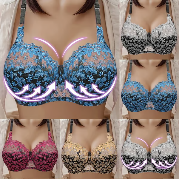 🔥Compre 1 y llévese 3 paquetes: 💖Sujetador de talla grande para mujer, ropa interior sin aros, cómodo, suave, fino y transpirable.