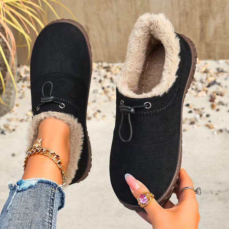 Zapatos cálidos sin cordones para mujer