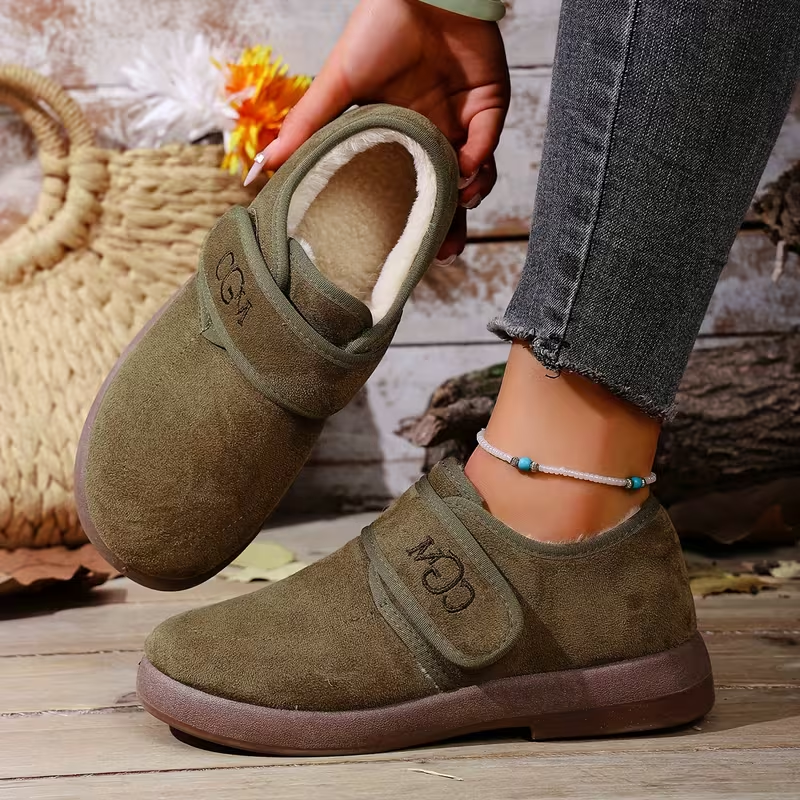 Pantuflas de Invierno Cómodas con Velcro