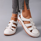 Sandalias casuales cerradas con calados para mujer