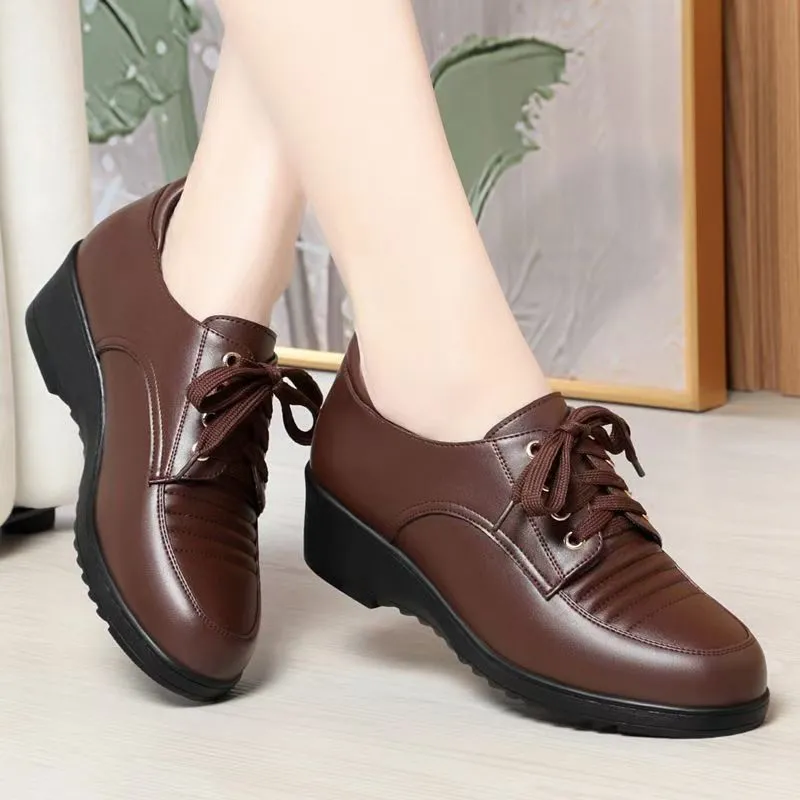 Zapatos de plataforma plisados