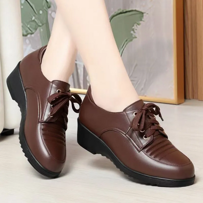 Zapatos de plataforma plisados