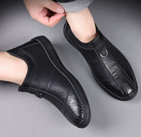 Zapatos de cuero de negocios para hombre de otoño e invierno