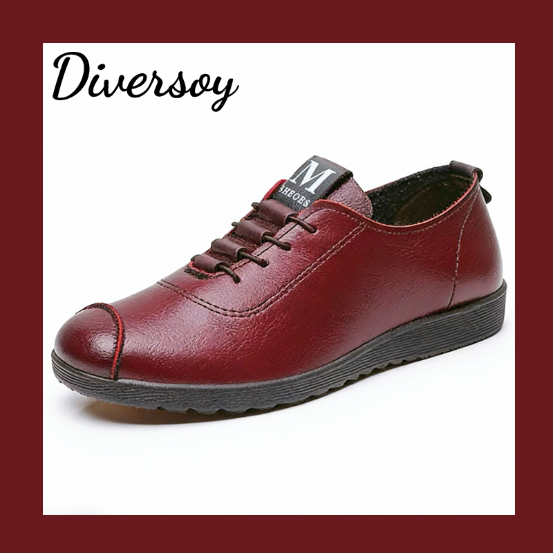 Zapatos cuero suela suave antideslizante